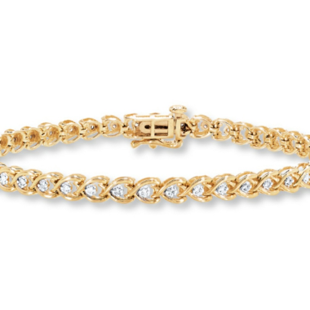 1/4 Carat Diamond Bracelet in 10k Gold